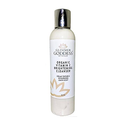 Glimmer Goddess Organic Facial Cleanser - Vitamin C Brightening, Hydrating - 8oz