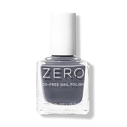 100% PURE Nail Polish - Long Wear Vibrant Deep Gray, 20-Free, Vegan, Cruelty-Free - 15ml