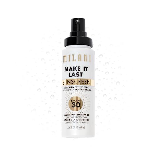 Milani Make It Last Setting Spray - SPF 30 Sun Protection, Long-Lasting Finish - 3.4 oz