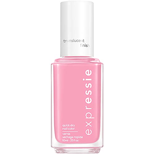 Essie expressie Nail Polish - Quick-Dry, 8-Free Vegan, Translucent Pink, 0.33 fl oz