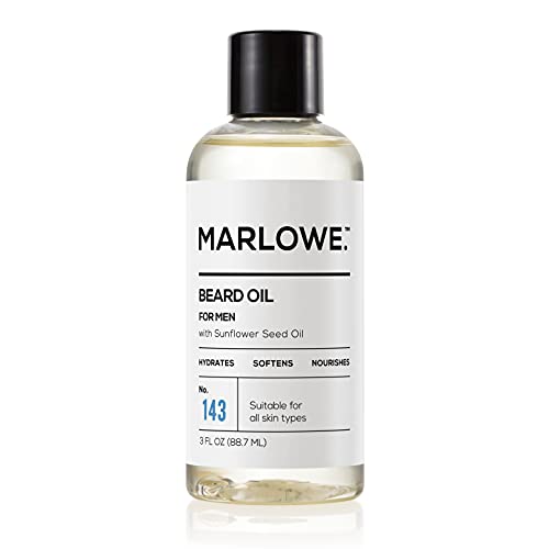 MARLOWE. No. 143 Beard Oil - Hydrates, Softens, Nourishes for Fuller Beard - 3 oz