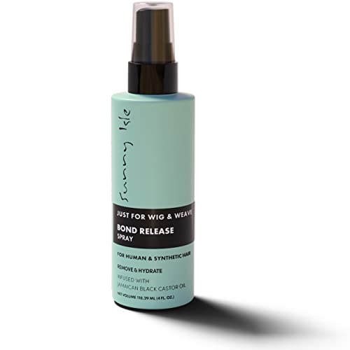 Sunny Isle Hair Treatment - Gentle Bond Release for Wigs & Weaves, Aloe & Castor Oils - 4oz