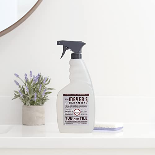 MRS. MEYER'S CLEAN DAY Tub and Tile Cleaner - Powerful Soap Scum Remover, Lavender Scent - 33oz