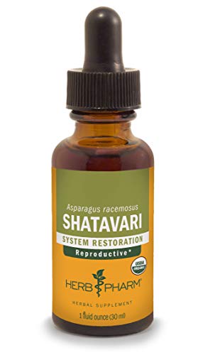 Herb Pharm Shatavari Liquid Extract - Women's Reproductive Support, Organic & Vegan - 1oz