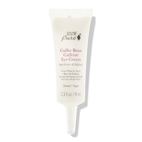 100% PURE Coffee Bean Caffeine Eye Cream - Revive & Hydrate, Natural Ingredients - .3 oz