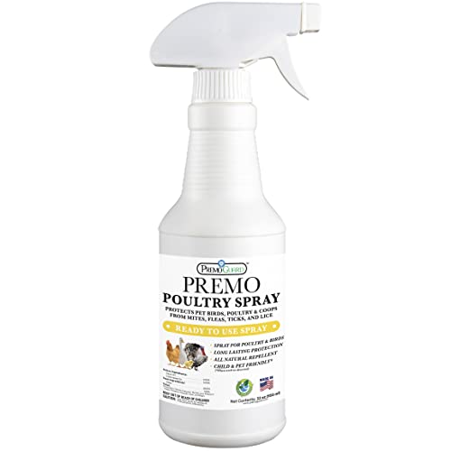 Premo Guard Poultry Spray - Natural Pests Control for Chickens, Turkeys, Birds - 32 oz