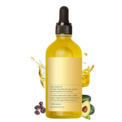 Veganic Natural Hair Growth Oil - Reduces Hair Loss, Strengthens & Protects - 2Fl oz