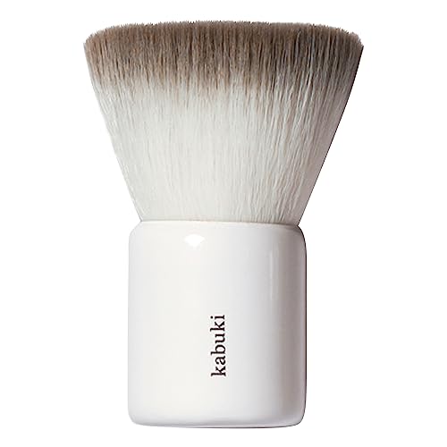 Ere Perez Kabuki Makeup Brush - Flawless Blending, Vegan Bristles, Compact Wood Handle