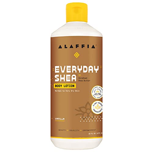 Alaffia EveryDay Shea Body Lotion - Deep Moisture for Dry Skin, Fair Trade Ingredients - 16 Fl Oz