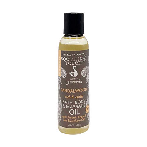 Soothing Touch Body Oil - Nourishing Sandalwood Blend for Healthy Skin - 4 Fl Oz