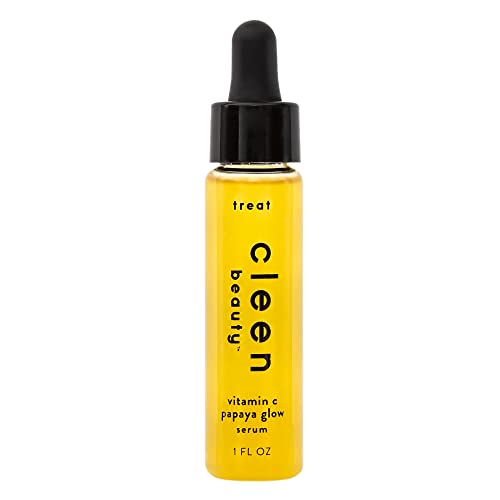 Cleen Beauty Face Serum - Brightening with Vitamin C & Papaya Enzyme, Paraben-Free - 1 Fl. Oz.