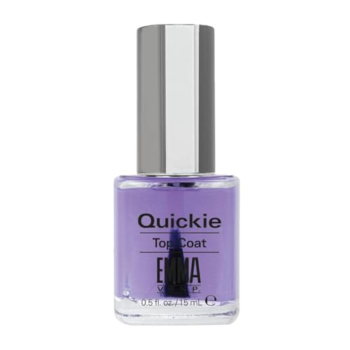 EMMA Beauty Quickie Top Coat - Fast-Drying, High Gloss, 12+ Free Formula, Vegan - 0.5 fl. oz.