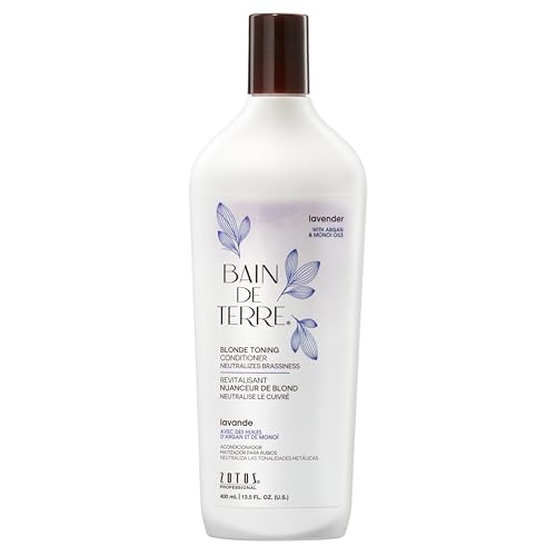 Bain de Terre Lavender Blonde Conditioner - Neutralizes Brass, Hydrates, Paraben-Free - 13.5 Fl Oz