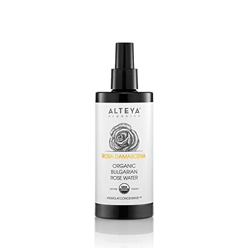 Alteya USDA Organic Rose Water Facial Toner - Hydrates, Soothes, and Tones Skin - 6.8 Fl Oz