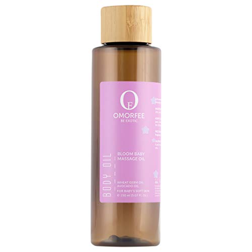 OMORFEE Organic Bloom Baby Massage Oil - Nourishing Moisture, 150ml with Natural Oils