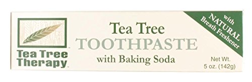 Tea Tree Therapy Toothpaste - Natural Whitening, Antiseptic & Breath Freshener - 5oz, 5-Pack