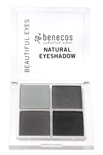 Benecos Quattro Eyeshadow Palette - Long-Lasting, Vegan & BDIH Certified - Smokey Eyes