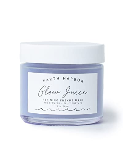 Earth Harbor GLOW JUICE Face Mask - Brightens & Refines, Natural Ingredients - 2 oz