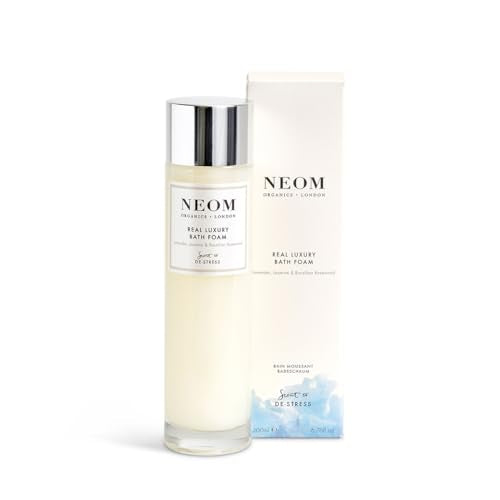 NEOM Bath & Body Set - Lavender, Jasmine & Rosewood Foam, Natural Oils - 6.76 fl oz