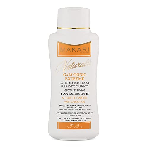 Makari Carotonic Body Lotion - Brightens Skin, Reduces Scars, Maintains Oil Balance - 17.6oz