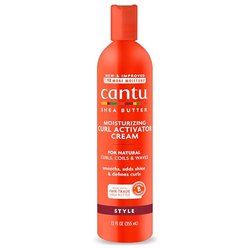 Cantu Moisturizing Curl Activator Cream - Defines Curls, Nourishing Shea Butter & Oils - 12 fl oz