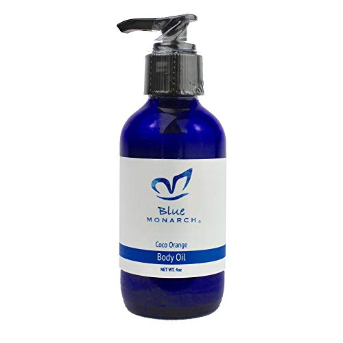 Blue Monarch Skincare Coco Orange Body Oil - Natural Hydration, 100% Vegan & Cruelty-Free - 4oz