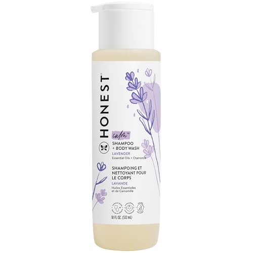 The Honest Company 2-in-1 Shampoo & Body Wash - Gentle for Sensitive Skin, Lavender Calm - 18oz