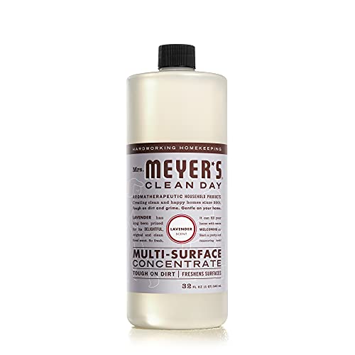 Mrs. Meyer's Multi-Surface Cleaner - Tough on Dirt, Biodegradable, Lavender Scent - 32 fl. oz