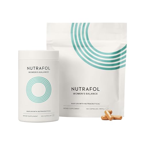 Nutrafol Women's Balance Hair Growth Supplements - Clinically Proven Thicker Hair, 2-Month Supply