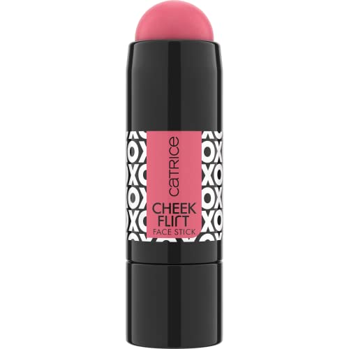 Catrice Cheek Flirt Face Stick - Highly Pigmented, Vegan, Gluten-Free, 0.35oz Techno Pink