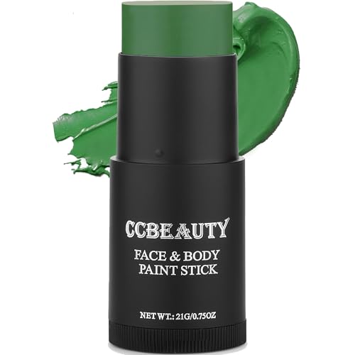 CCBeauty Body Paint Stick - Long-Lasting, Hypoallergenic Formula for Special Effects - Dark Green