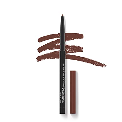 wet n wild Retractable Eyeliner - Waterproof, 16-Hour Wear, Bold Pigments - Brick Brown