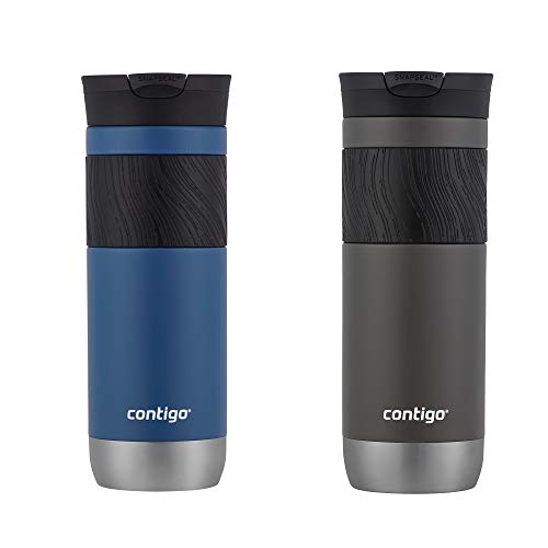 Contigo Byron Insulated Travel Mug - Leak-Proof, BPA-Free, Hot & Cold Drinks - 20oz 2-Pack