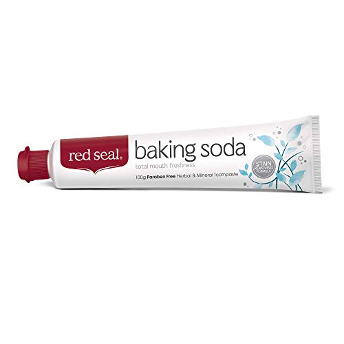 Red Seal Baking Soda Toothpaste - Neutralizes Plaque, Boosts Gum Health, Minty Fresh - 3.5oz