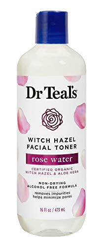 Teal’s Witch Hazel Facial Toner - Alcohol & Paraben Free, Cruelty-Free - 16 fl. oz. Rose Water