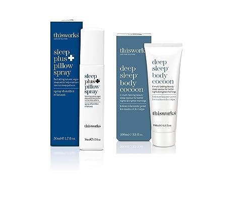 THISWORKS Sleep Plus+ Relaxation Bundle - Natural Sleep Aid & Nourishing Lotion - 1.7oz & 3.3oz