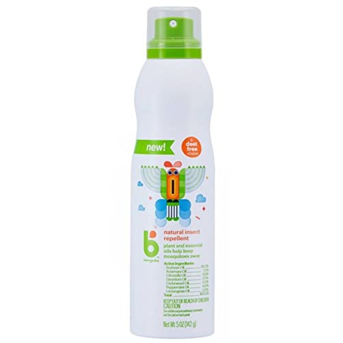 Babyganics Insect Repellent Spray - Plant-Based, DEET-Free, Natural Essential Oils - 5 oz