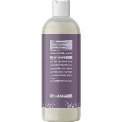 Maple Holistics Sage & Rosemary Shampoo - Clarifying, Moisturizing for Oily Hair - 16oz