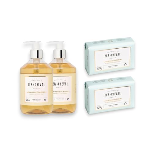 Fer à Cheval Marseille Liquid Hand Soap - Nourishing White Tea & Yuzu, Naturally Derived - 500ml