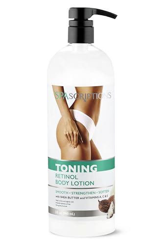 SpaScriptions Body Lotion - Firming Retinol with Shea Butter & Vitamins A, C, E - 33oz