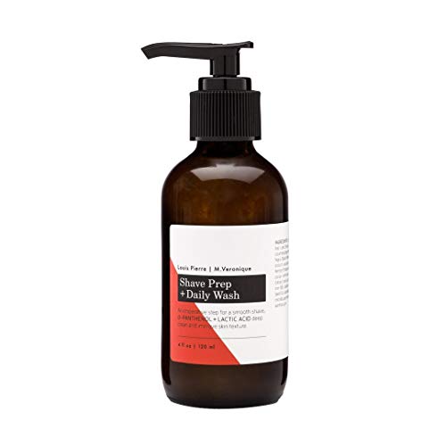 Marie Veronique Face Wash & Cleanser - Prepares Skin for Shaving, Gentle Exfoliation - 4oz
