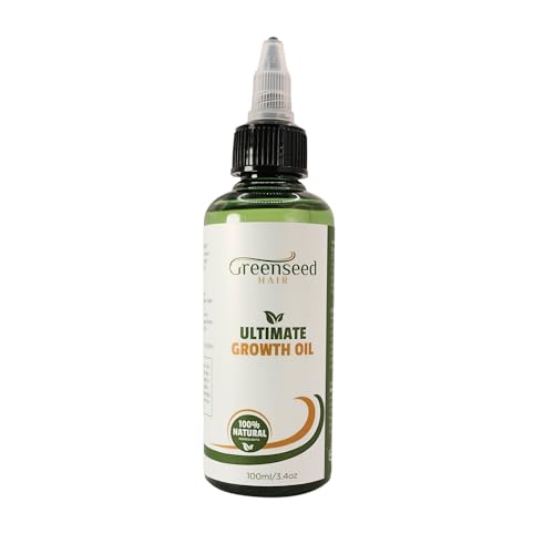 GreenSeed Hair Growth Oil - Promotes Stronger, Moisturized Hair, Natural Ingredients - 3.4oz