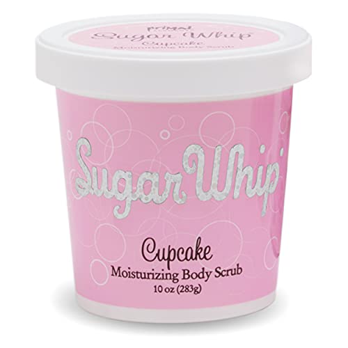 Primal Elements Sugar Whip Exfoliating Scrub - Nourishing Cleanser, Cupcake Scent - 10oz