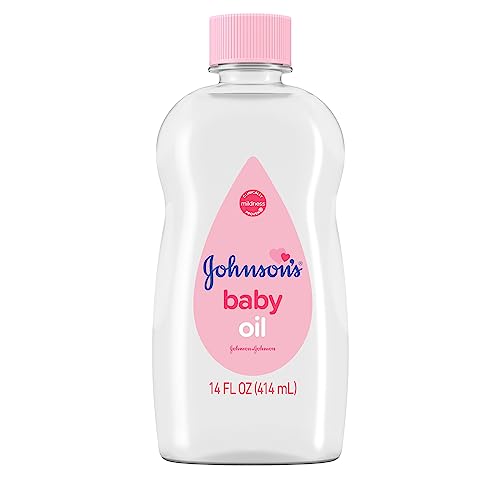 Johnson's Baby Oil - Locks in Moisture, Gentle for All Skin Types - Original Scent, 14 fl. oz