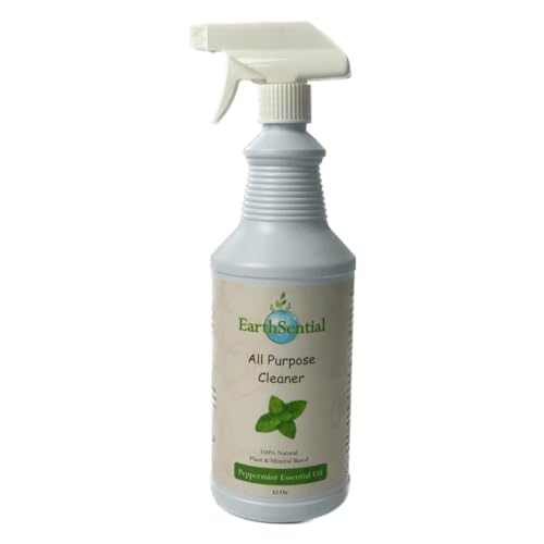 EarthSential All Purpose Cleaner - Natural Peppermint Aroma, Non-Toxic Formula - 32oz Spray