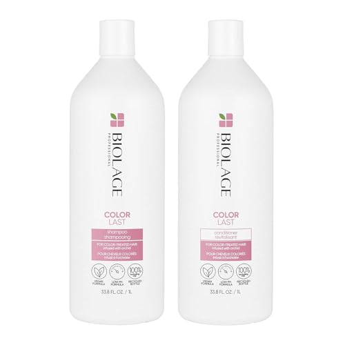 Biolage Color Last Shampoo & Conditioner Set - Prolongs Vibrancy, Paraben & Silicone-Free - 33.8oz