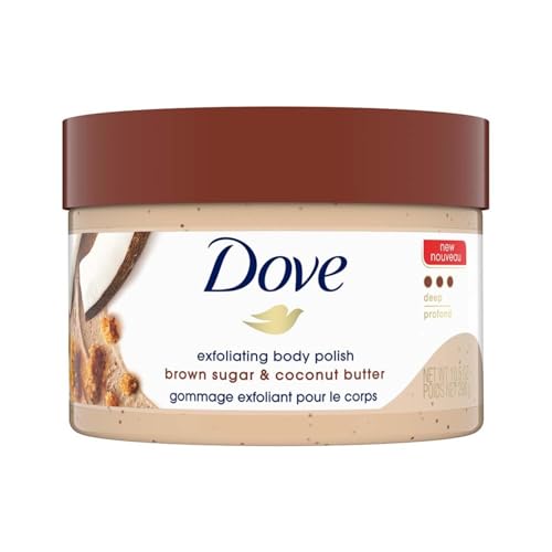 Dove Body Scrub - Deep Exfoliation, Moisturizing Cream Formula, Brown Sugar & Coconut - 10.5oz