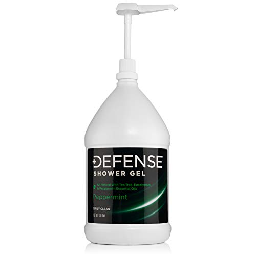 Defense Soap Peppermint Body Wash - Natural Tea Tree & Eucalyptus, 1 Gallon, Non-GMO