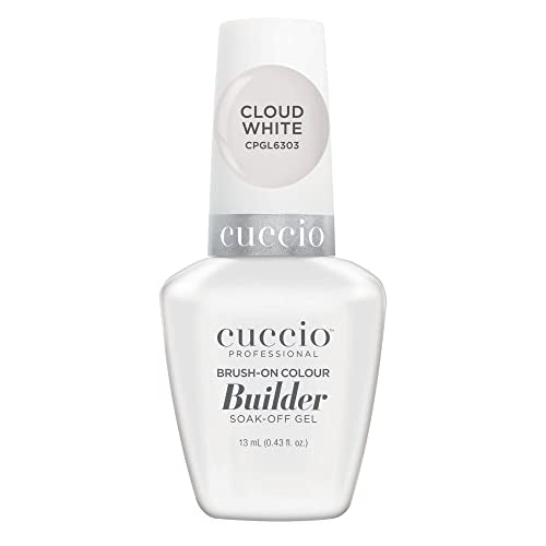 Cuccio Pro Nail Gel - Strengthens Natural Nails, Self-Leveling Base Coat - Cloud White 0.43oz