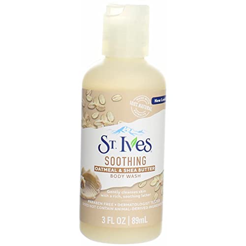 St. Ives Body Wash - Soothing Oatmeal & Shea Butter, Paraben-Free, Dermatologist-Tested - 3 oz